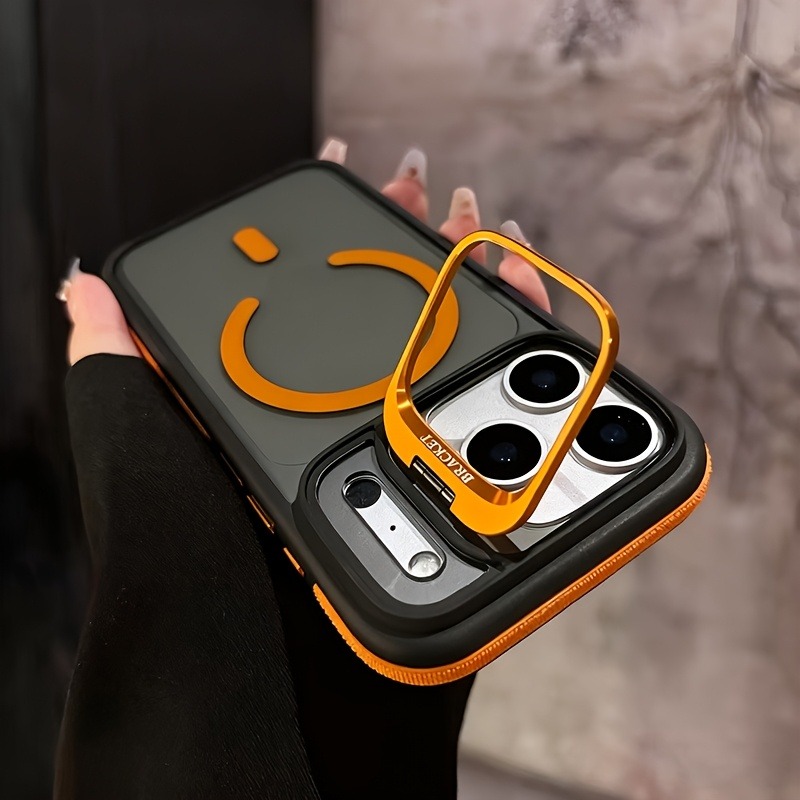 Kickstand Adjustable - Custodia Magnetica Lusso Opaca Trasparente con